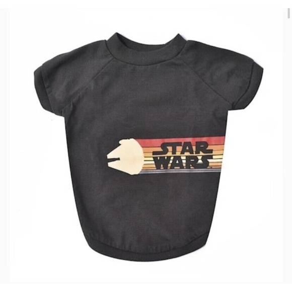 Star‎ Wars Dog Apparel Retro Logo Tee XL - Picture 1 of 3